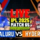 🔥 IPL 2025: Sunrisers Hyderabad (SRH) vs Royal Challengers Bengaluru (RCB) – A Thrilling Encounter