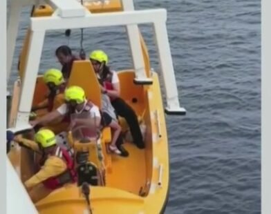 father and daughter rescued on disney cruise ship overboard