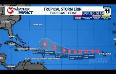 Tropical Storm Erin is one of the many storms that have formed in the Atlantic Ocean during hurricane season.
