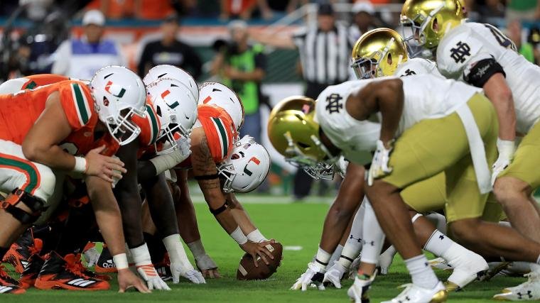 The matchup between Notre Dame and Miami FL is one of the most iconic rivalries in college football history.