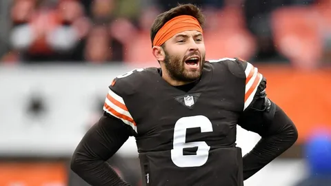 Baker Mayfield is a professional American football quarterback known for his strong arm, leadership skills, and competitive spirit.